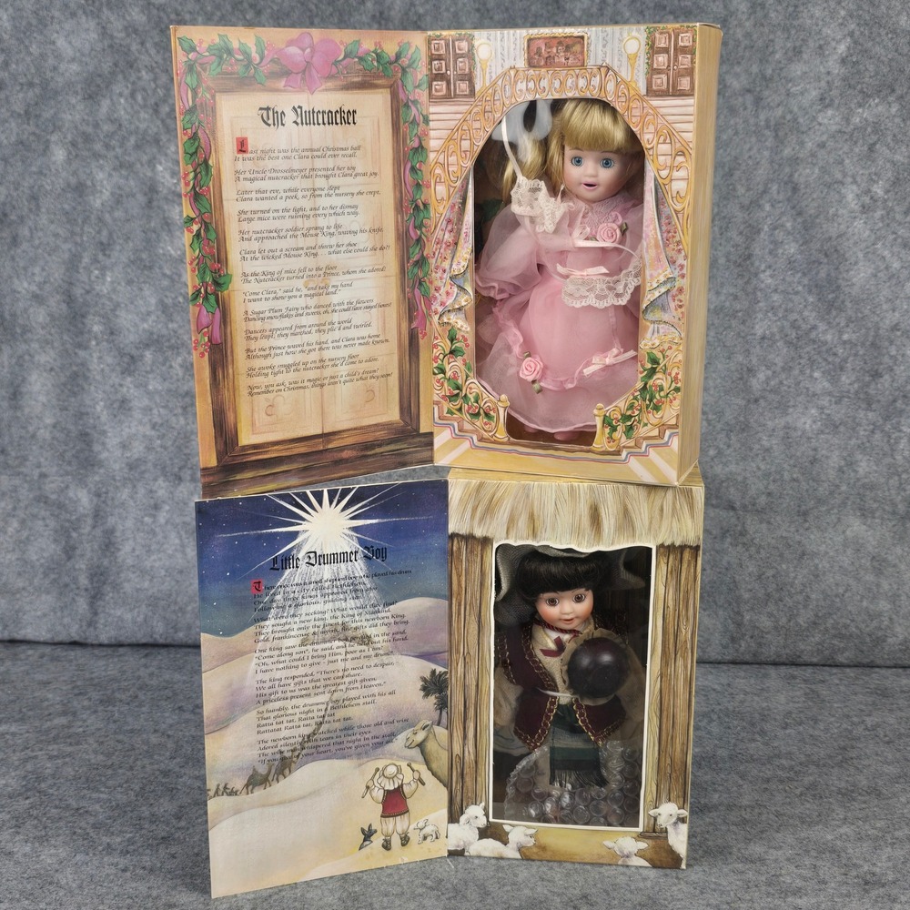 Marie Osmond Story Book Dolls Nutcracker Little Drummer Boy Christmas‎ Porcelain
